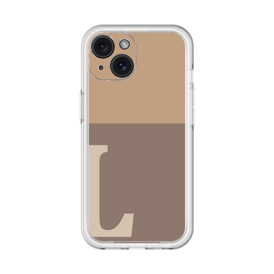 Slim Protection Premium Case［ オリジナル - initial two tone - L brown ］