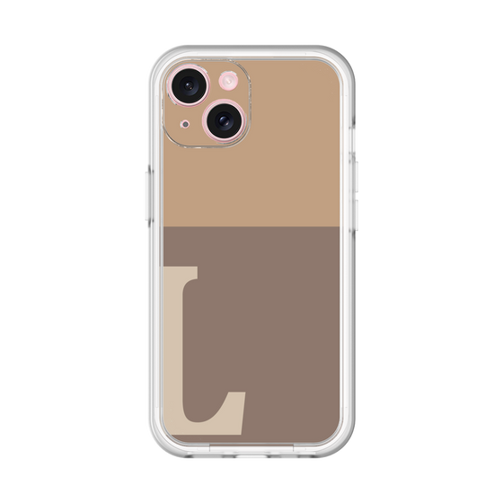 Slim Protection Premium Case［ オリジナル - initial two tone - L brown ］