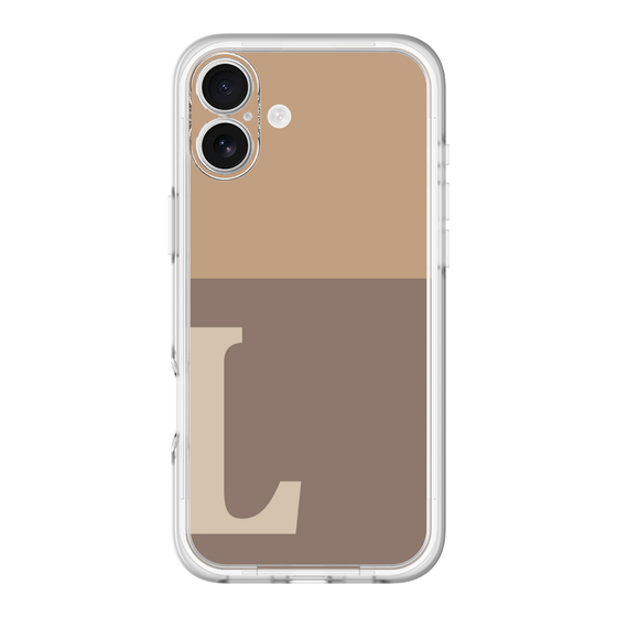 Slim Protection Premium Case［ オリジナル - initial two tone - L brown ］