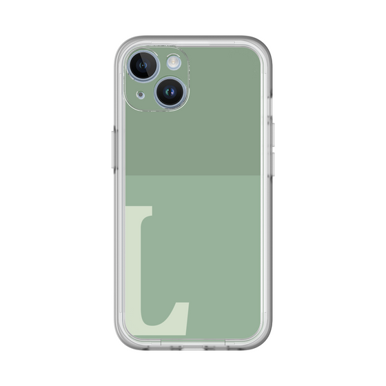 Slim Protection Premium Case［ オリジナル - initial two tone - L green ］