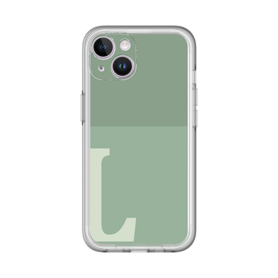 Slim Protection Premium Case［ オリジナル - initial two tone - L green ］