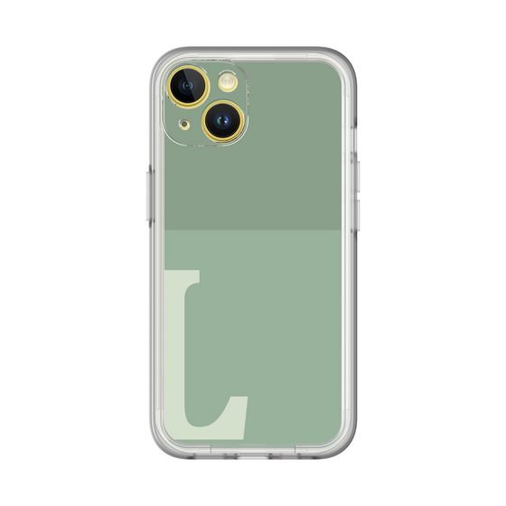 Slim Protection Premium Case［ オリジナル - initial two tone - L green ］