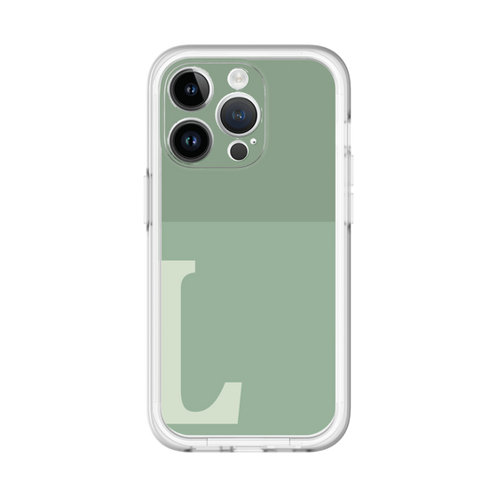 Slim Protection Premium Case［ オリジナル - initial two tone - L green ］