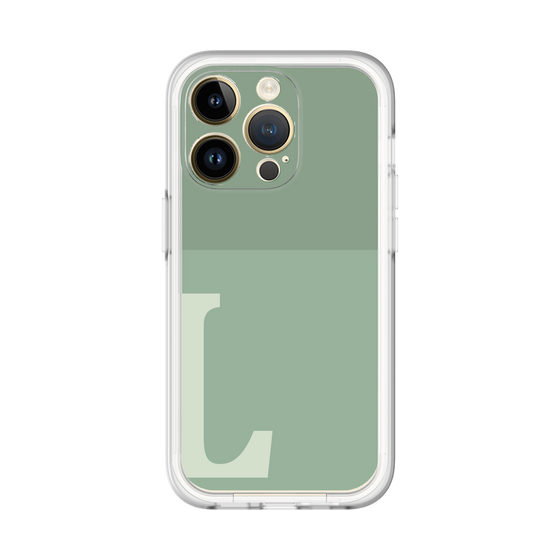 Slim Protection Premium Case［ オリジナル - initial two tone - L green ］