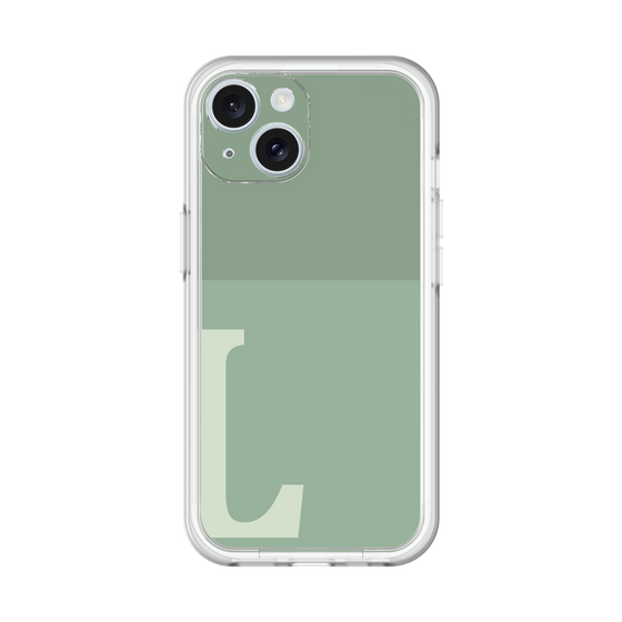 Slim Protection Premium Case［ オリジナル - initial two tone - L green ］