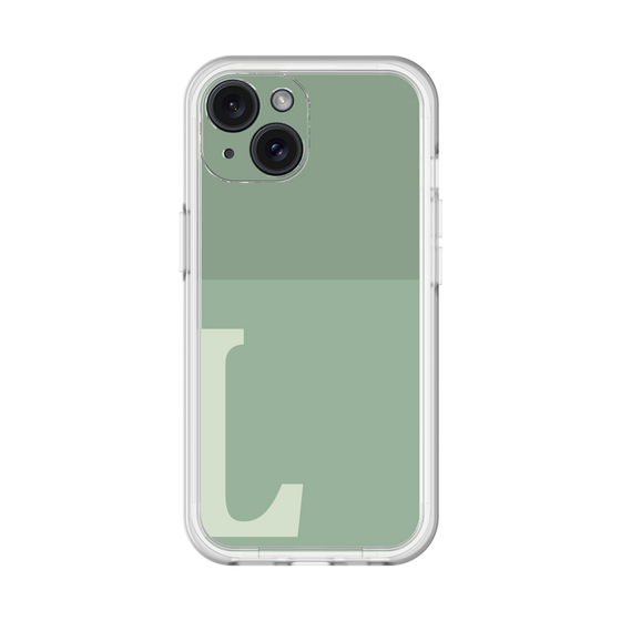 Slim Protection Premium Case［ オリジナル - initial two tone - L green ］