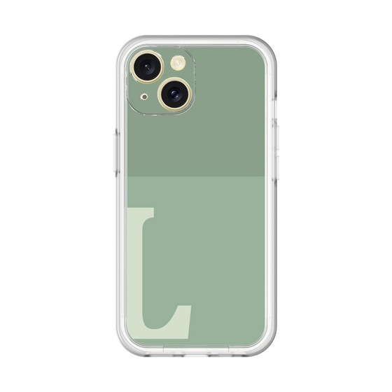 Slim Protection Premium Case［ オリジナル - initial two tone - L green ］