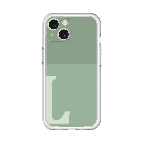Slim Protection Premium Case［ オリジナル - initial two tone - L green ］