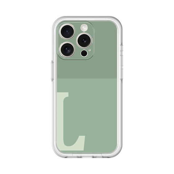 Slim Protection Premium Case［ オリジナル - initial two tone - L green ］