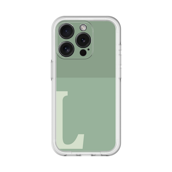 Slim Protection Premium Case［ オリジナル - initial two tone - L green ］