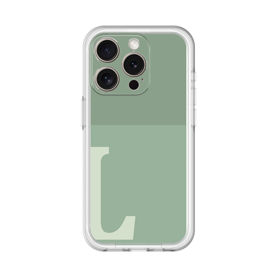 Slim Protection Premium Case［ オリジナル - initial two tone - L green ］