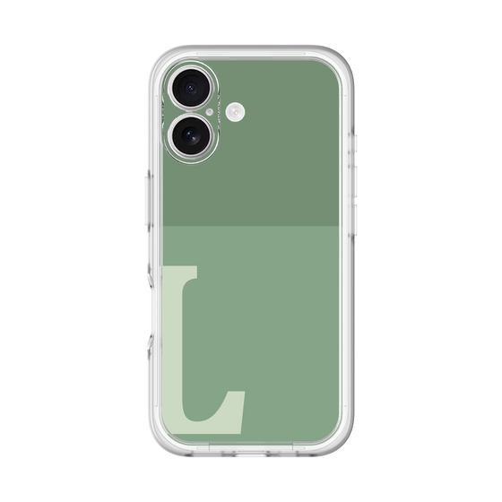 Slim Protection Premium Case［ オリジナル - initial two tone - L green ］