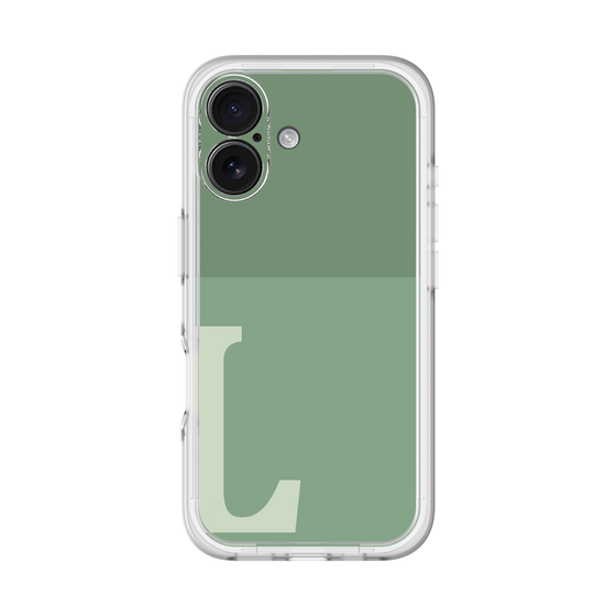Slim Protection Premium Case［ オリジナル - initial two tone - L green ］