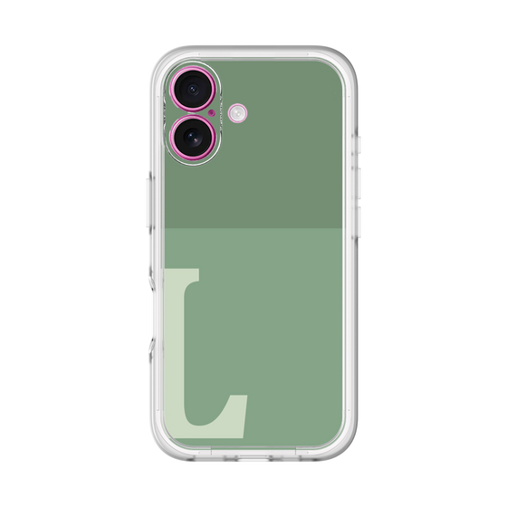 Slim Protection Premium Case［ オリジナル - initial two tone - L green ］