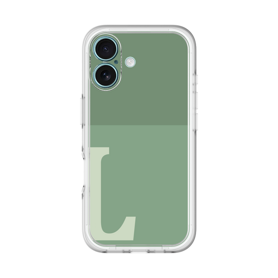Slim Protection Premium Case［ オリジナル - initial two tone - L green ］