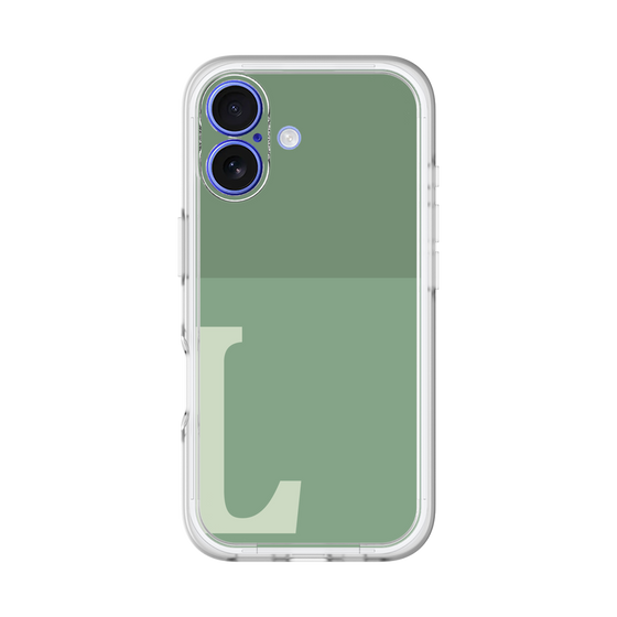 Slim Protection Premium Case［ オリジナル - initial two tone - L green ］