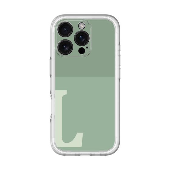 Slim Protection Premium Case［ オリジナル - initial two tone - L green ］