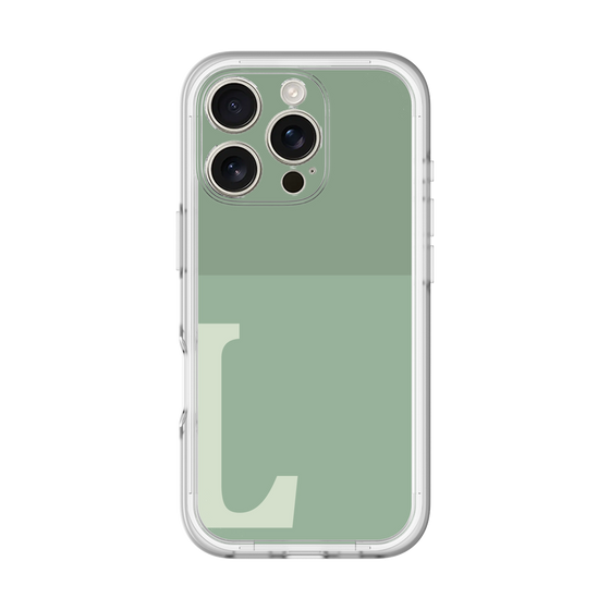 Slim Protection Premium Case［ オリジナル - initial two tone - L green ］
