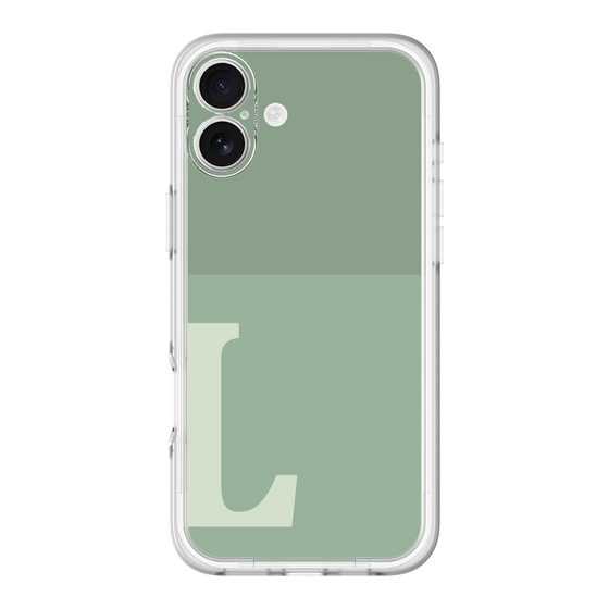 Slim Protection Premium Case［ オリジナル - initial two tone - L green ］