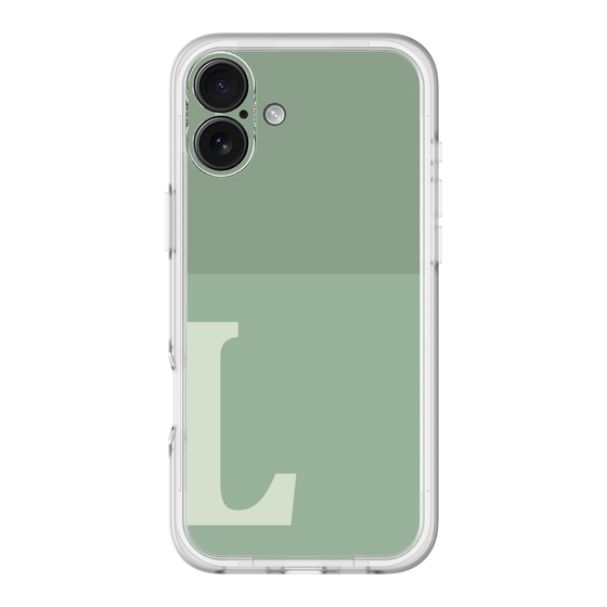 Slim Protection Premium Case［ オリジナル - initial two tone - L green ］