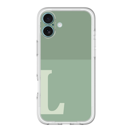 Slim Protection Premium Case［ オリジナル - initial two tone - L green ］