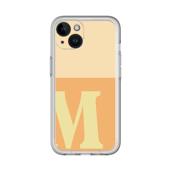 Slim Protection Premium Case［ オリジナル - initial two tone - M orange ］