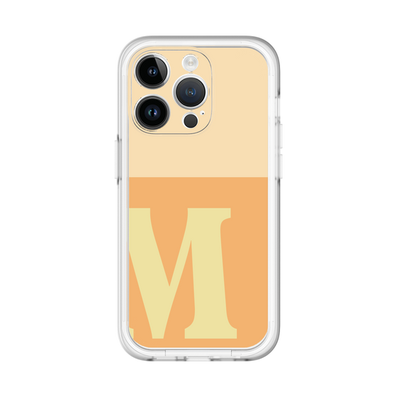 Slim Protection Premium Case［ オリジナル - initial two tone - M orange ］