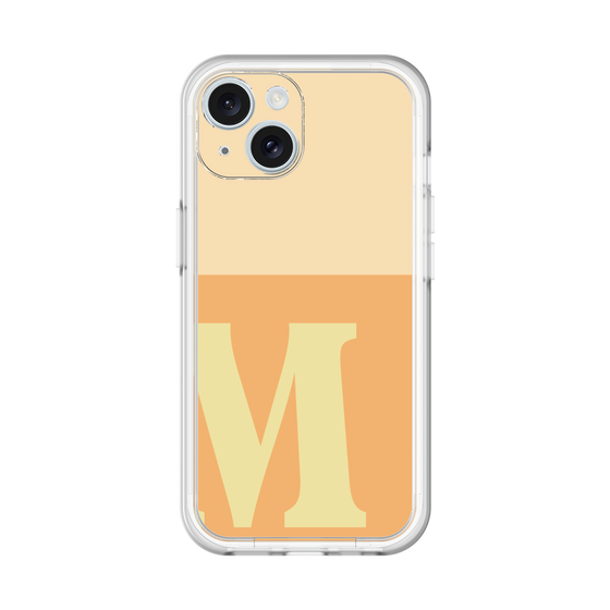 Slim Protection Premium Case［ オリジナル - initial two tone - M orange ］