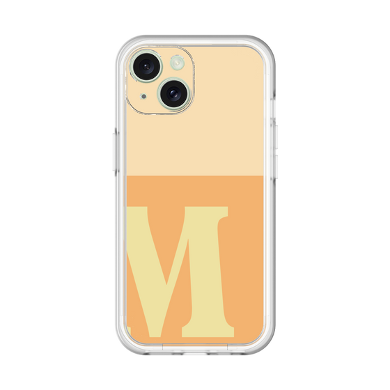 Slim Protection Premium Case［ オリジナル - initial two tone - M orange ］