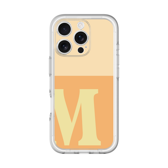 Slim Protection Premium Case［ オリジナル - initial two tone - M orange ］