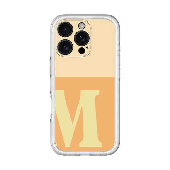 Slim Protection Premium Case［ オリジナル - initial two tone - M orange ］