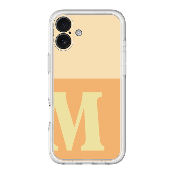 Slim Protection Premium Case［ オリジナル - initial two tone - M orange ］
