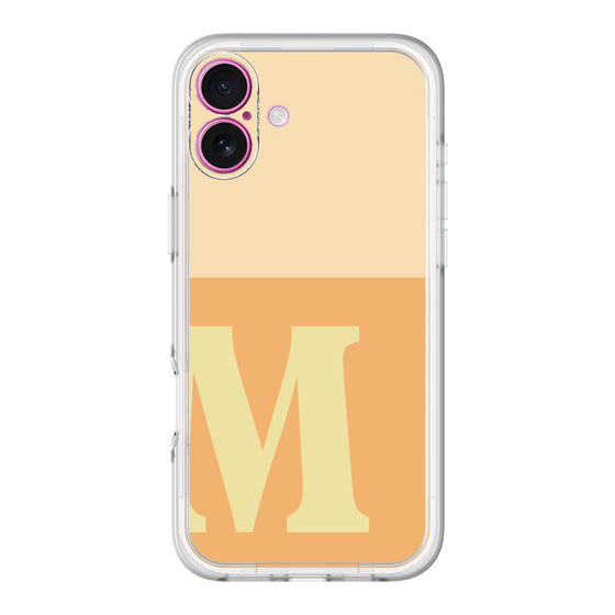 Slim Protection Premium Case［ オリジナル - initial two tone - M orange ］