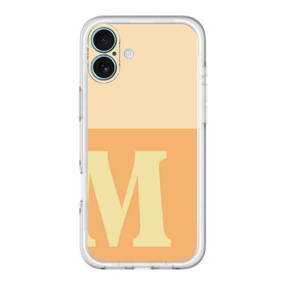 Slim Protection Premium Case［ オリジナル - initial two tone - M orange ］