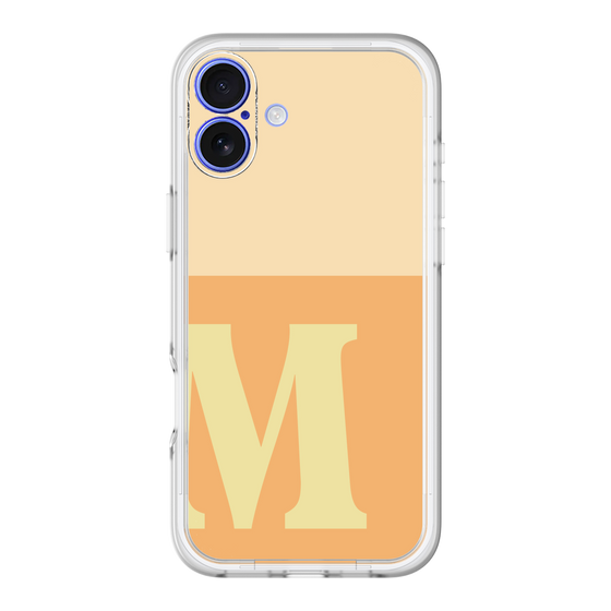 Slim Protection Premium Case［ オリジナル - initial two tone - M orange ］