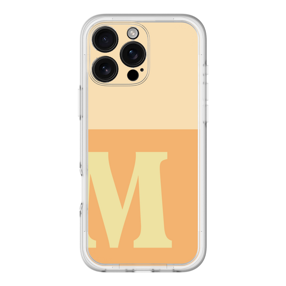 Slim Protection Premium Case［ オリジナル - initial two tone - M orange ］