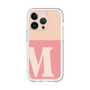 Slim Protection Premium Case［ オリジナル - initial two tone - M pink ］