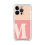 Slim Protection Premium Case［ オリジナル - initial two tone - M pink ］