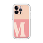Slim Protection Premium Case［ オリジナル - initial two tone - M pink ］