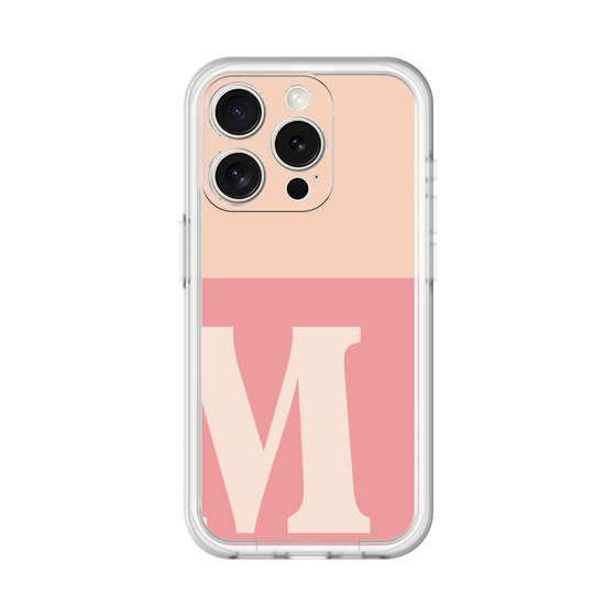 Slim Protection Premium Case［ オリジナル - initial two tone - M pink ］