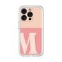 Slim Protection Premium Case［ オリジナル - initial two tone - M pink ］