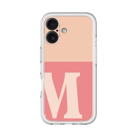 Slim Protection Premium Case［ オリジナル - initial two tone - M pink ］