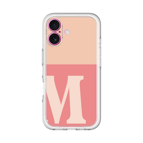 Slim Protection Premium Case［ オリジナル - initial two tone - M pink ］