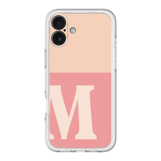 Slim Protection Premium Case［ オリジナル - initial two tone - M pink ］