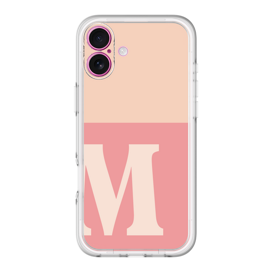 Slim Protection Premium Case［ オリジナル - initial two tone - M pink ］