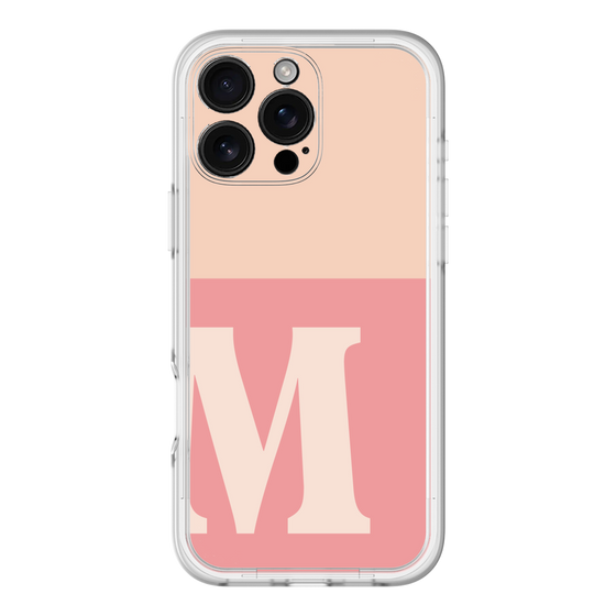 Slim Protection Premium Case［ オリジナル - initial two tone - M pink ］