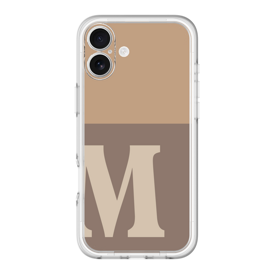 Slim Protection Premium Case［ オリジナル - initial two tone - M brown ］