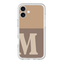 Slim Protection Premium Case［ オリジナル - initial two tone - M brown ］