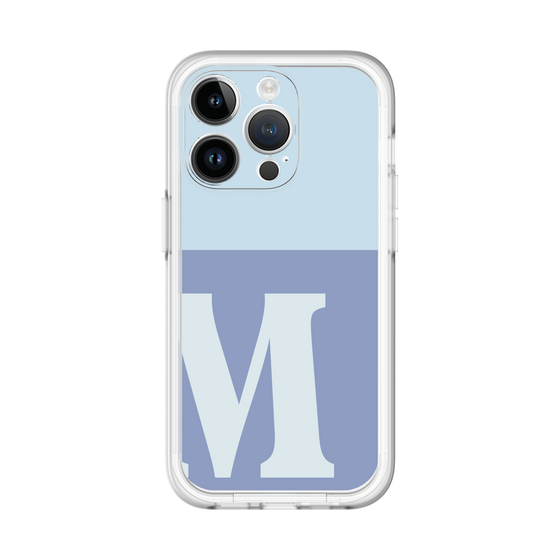Slim Protection Premium Case［ オリジナル - initial two tone - M blue ］