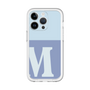 Slim Protection Premium Case［ オリジナル - initial two tone - M blue ］
